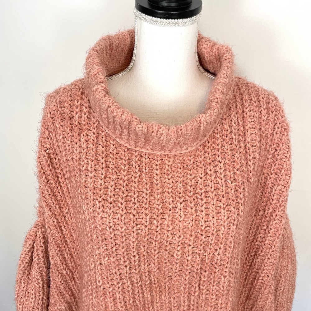 Free People Oasis Tunic Oversized Sweater In Pink Size Small New - Picture 5 of 13